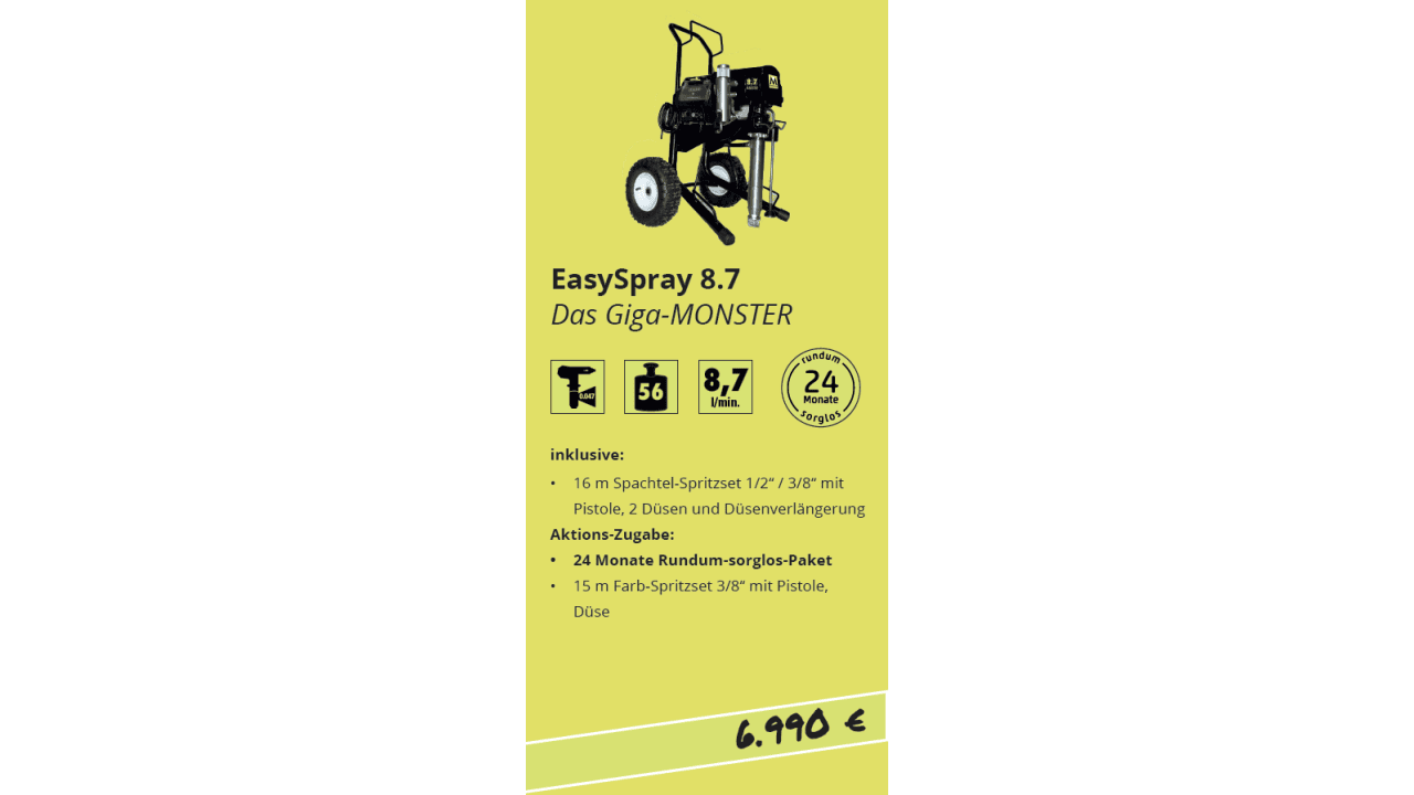 PROMO Set: EasySpray 8.7 HD - we call it natural born perfection