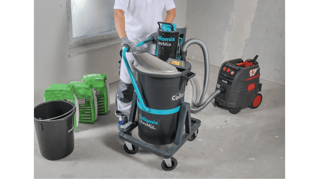 Up to 3 bags of material in one operation, and dust-free too!