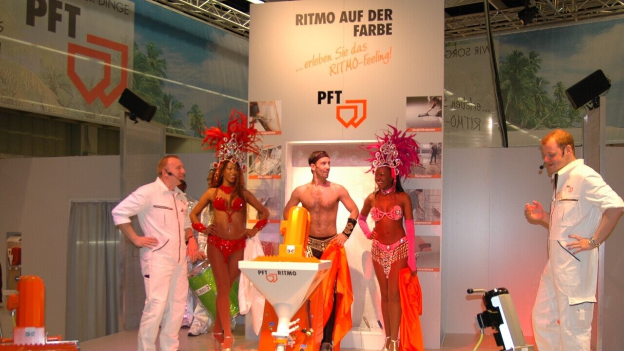 PFT RITMO establishes itself in the painting market: RITMO feeling at FARBE 2005.