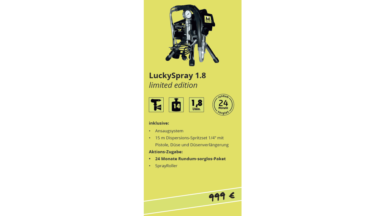 PROMO Set: LuckySpray 1.8 limited edition 