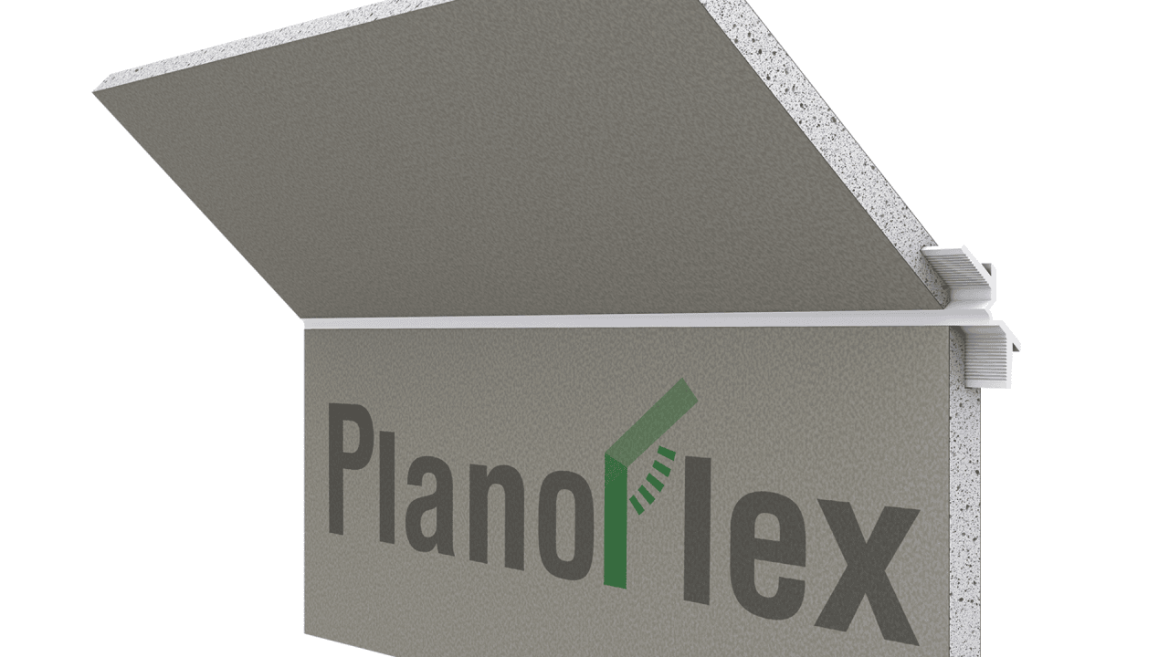 PlanoFlex Formteil mit integriertem Bewegungsfugenprofil